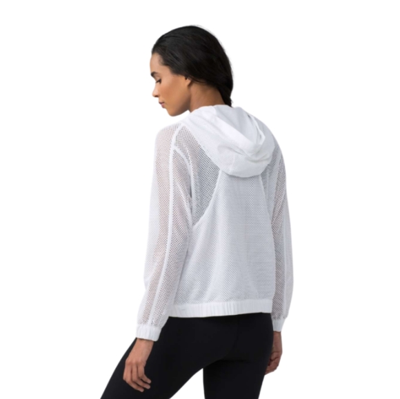 Lululemon Mesh on Mesh Jacket White Women's Medium - Picture 2 of 7